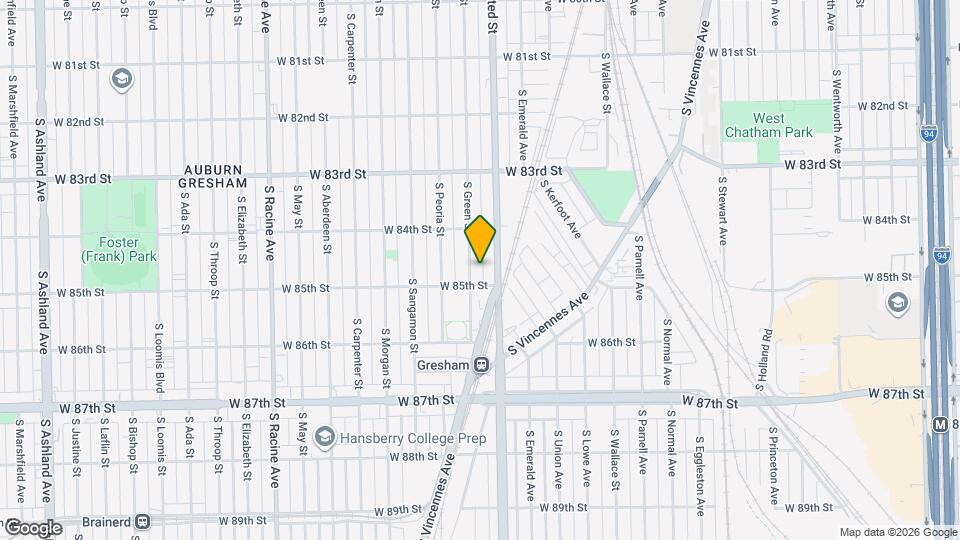 8443 S Green St Map and Location Details