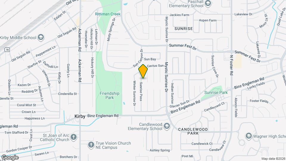 4118 Sunrise Pass Map and Location Details