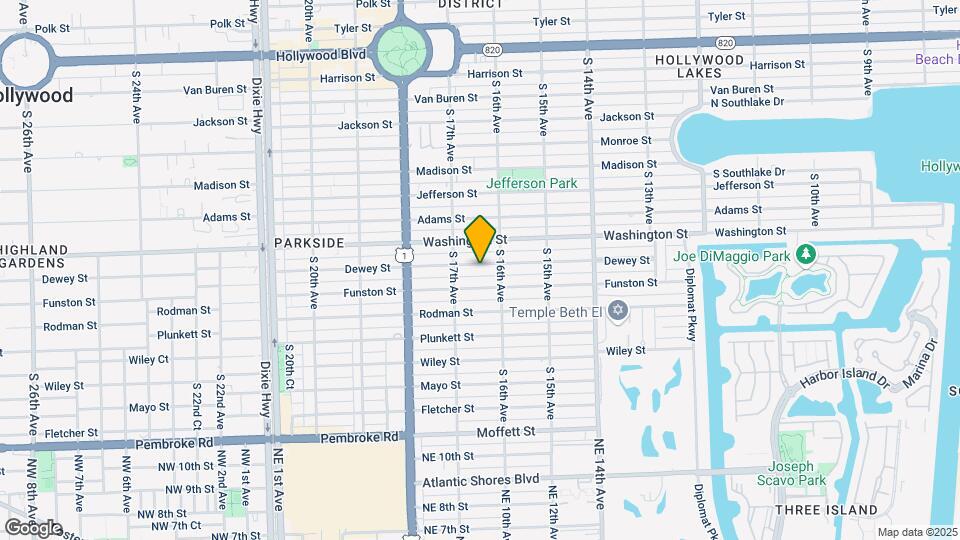 1634 Dewey St Map and Location Details