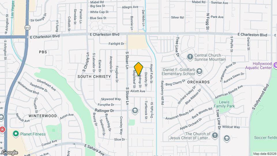 1593 Teardrop St Map and Location Details