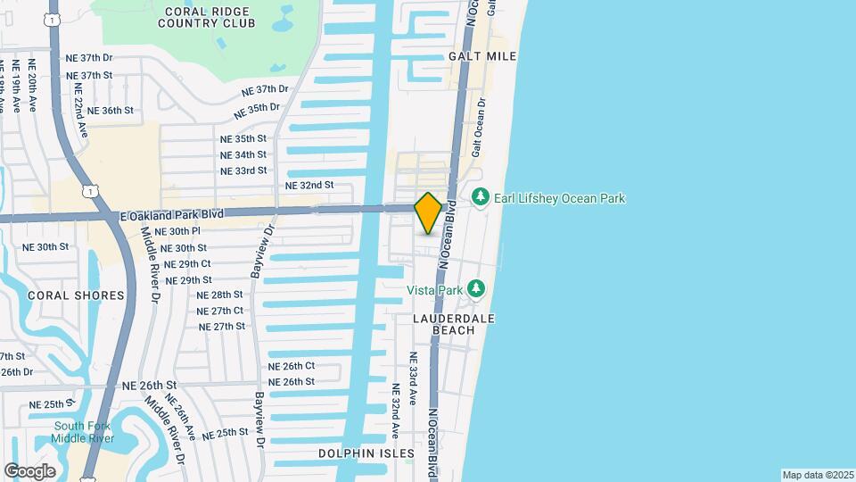 3015 N Ocean Blvd Mapa y Detalles de la Ubicación