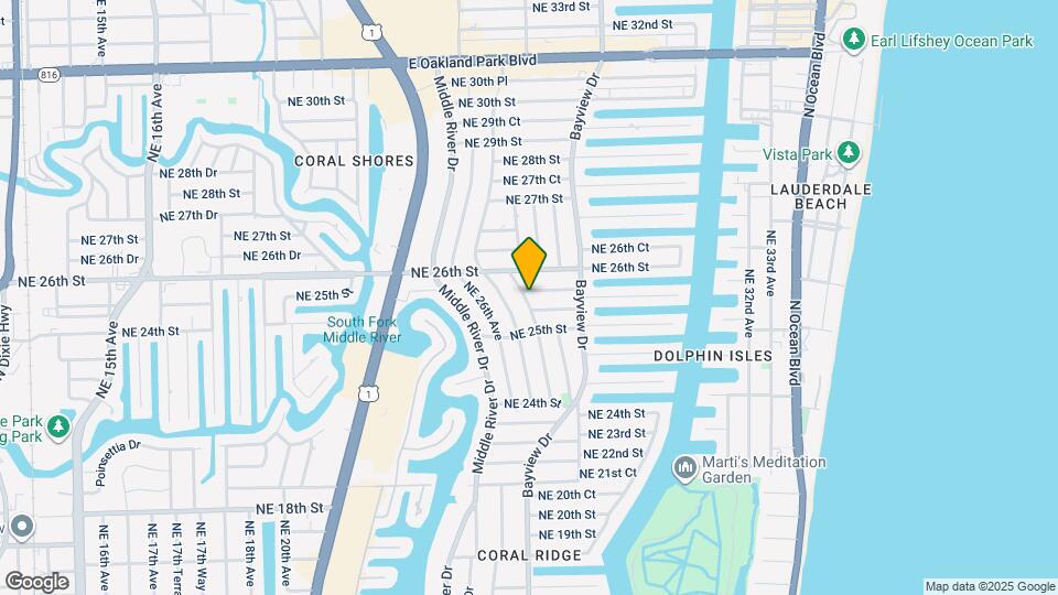 2532 NE 27th Ave Map and Location Details