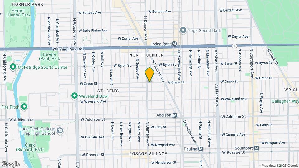 3759 N Damen Ave Map and Location Details