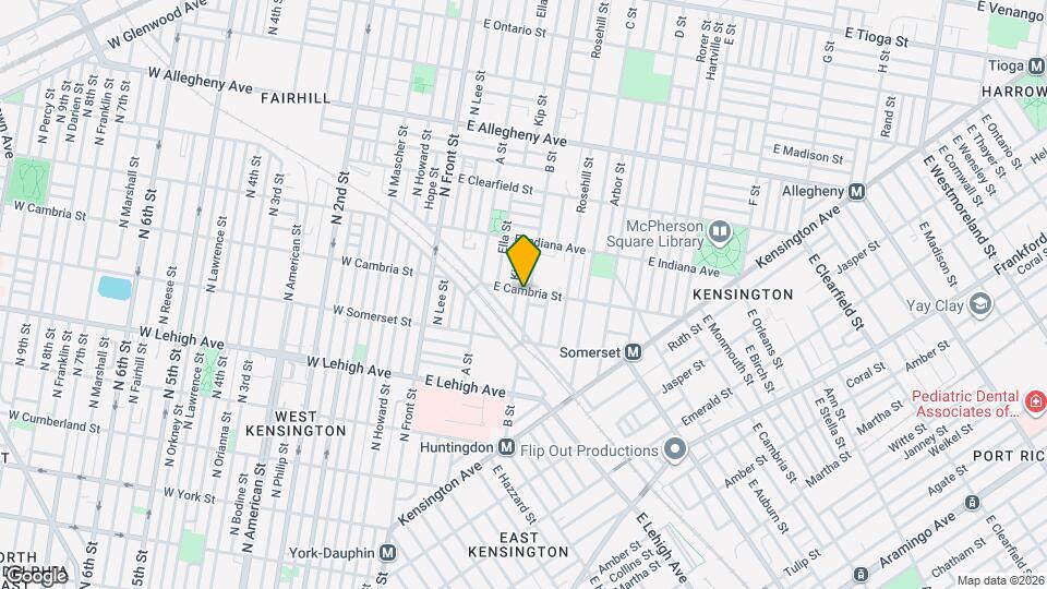 252 E Cambria St Map and Location Details