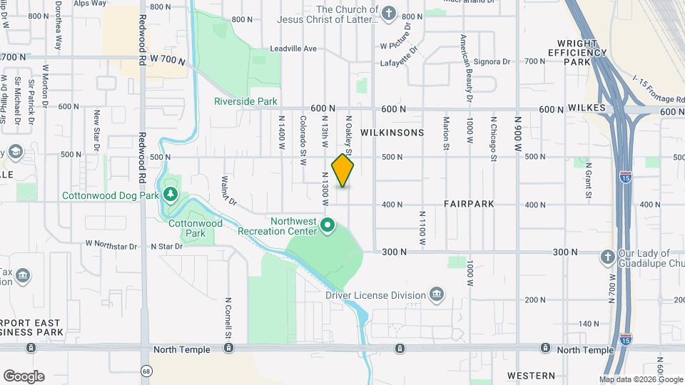 421 N Oakley St Map and Location Details