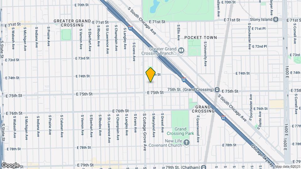 7432 S Maryland Ave Map and Location Details