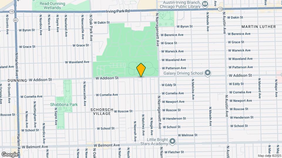 6501 W Addison St Map and Location Details