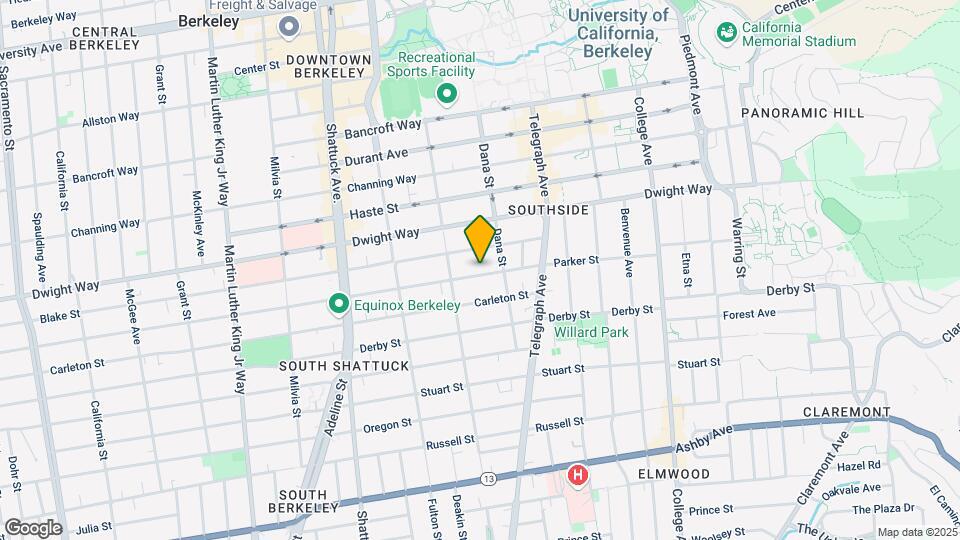 2329 Parker St Map and Location Details