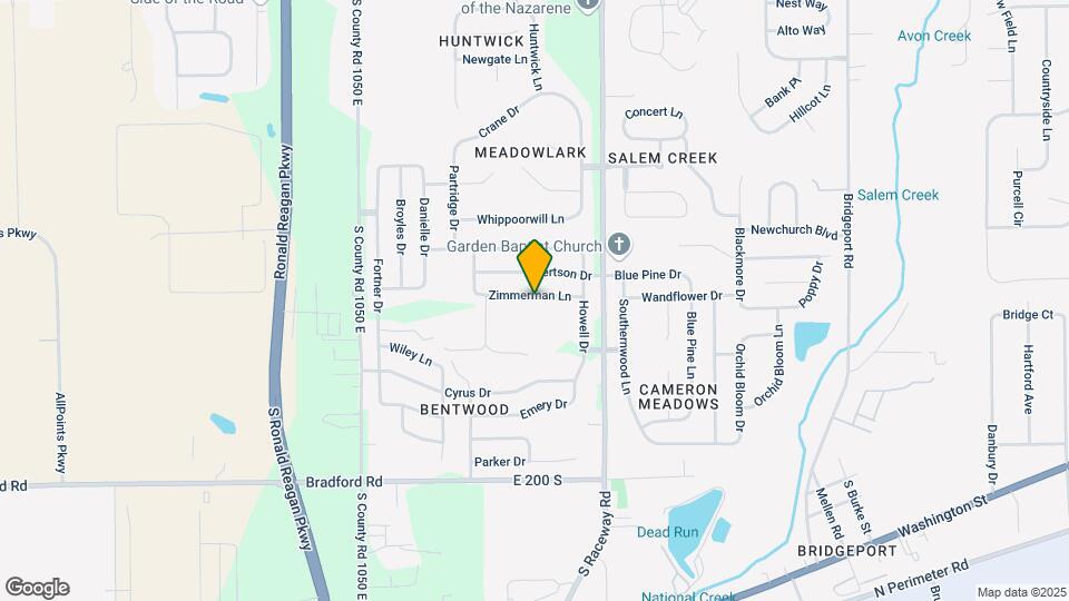 10851 Zimmerman Ln Map and Location Details
