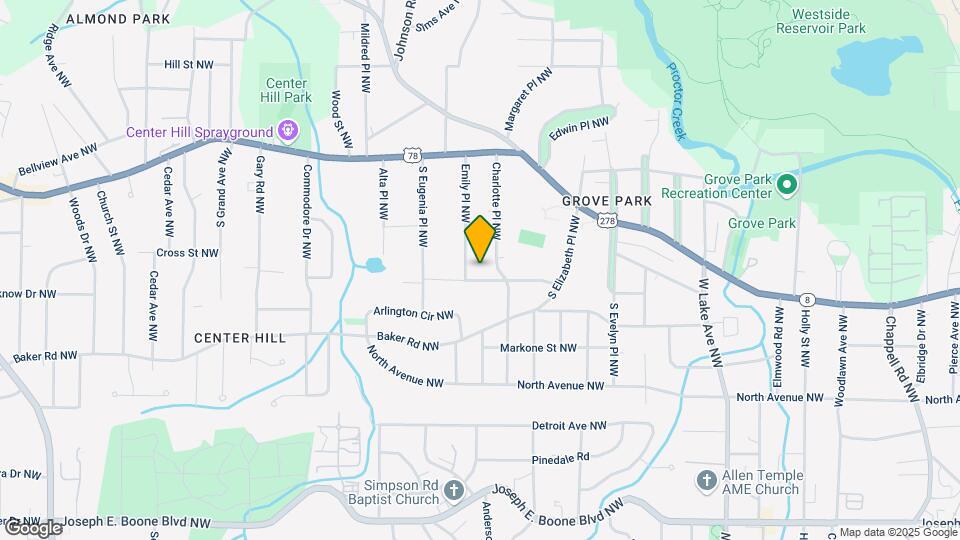 1947 Maywood Pl NW Map and Location Details