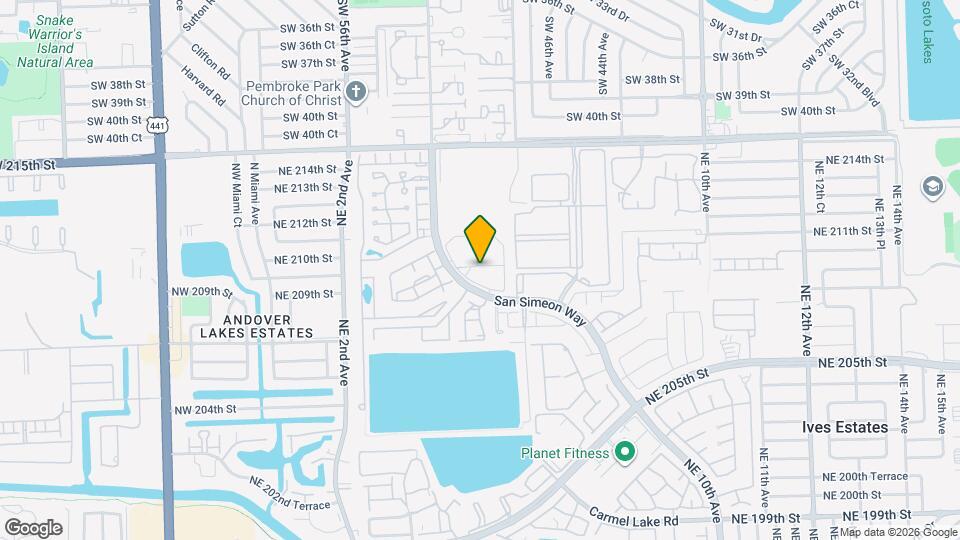 20841 San Simeon Way Map and Location Details