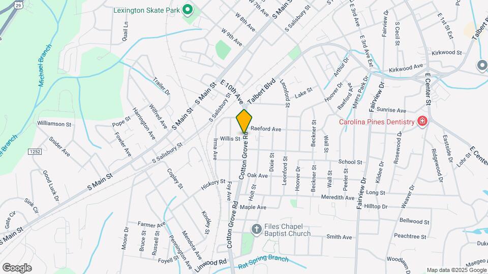 215 Cotton Grove Rd Map and Location Details