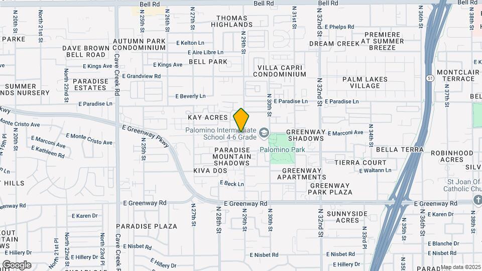 2843 E Marconi Ave Map and Location Details