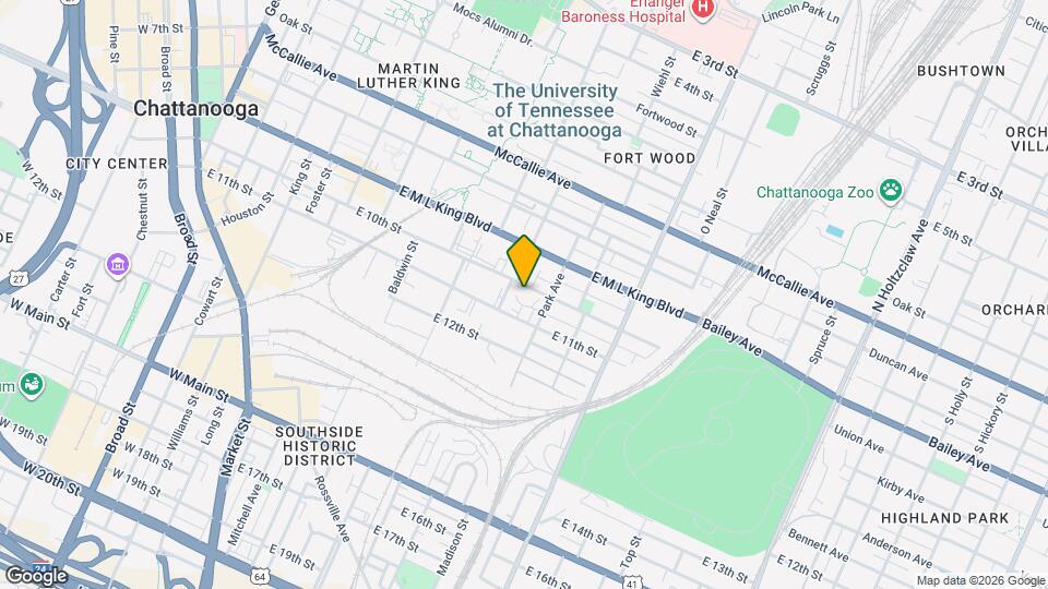 810 E 10th St Map and Location Details