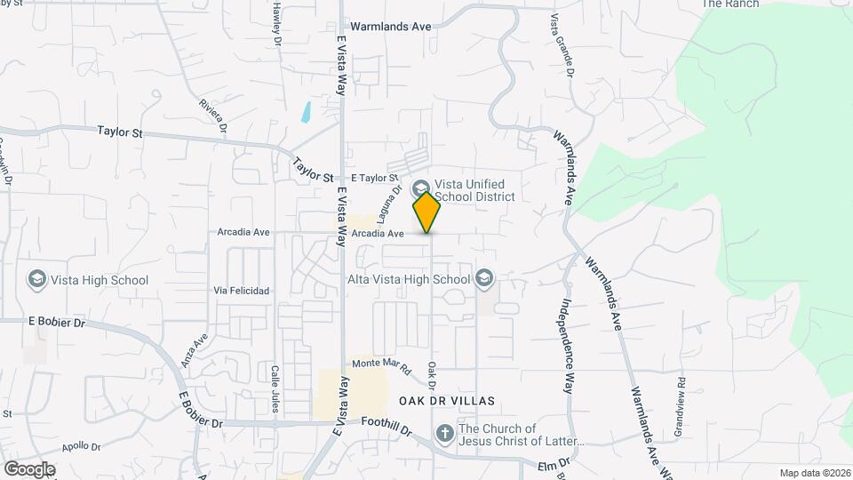1255 Arcadia Ave Mapa y Detalles de la Ubicación
