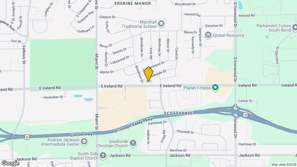 1361 E Ireland Rd Map and Location Details