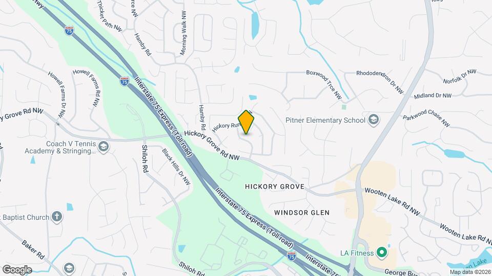 4562 Hickory Forest Dr NW Map and Location Details