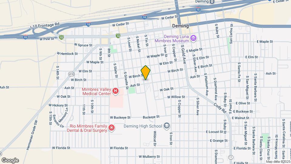 523 Ash St Mapa y Detalles de la Ubicación