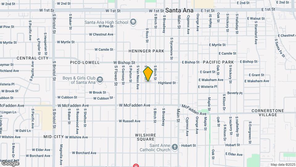 801-805 Ross St Mapa y Detalles de la Ubicación