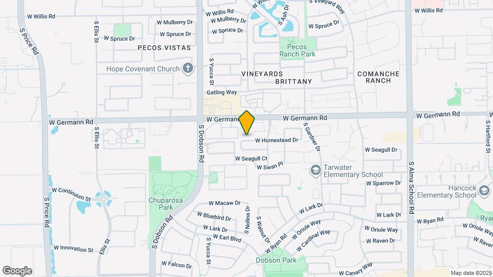 1762 W Homestead Dr Map and Location Details