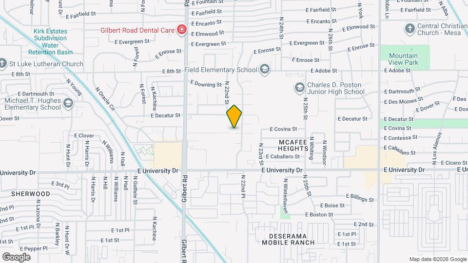 2208 E Contessa Cir Map and Location Details