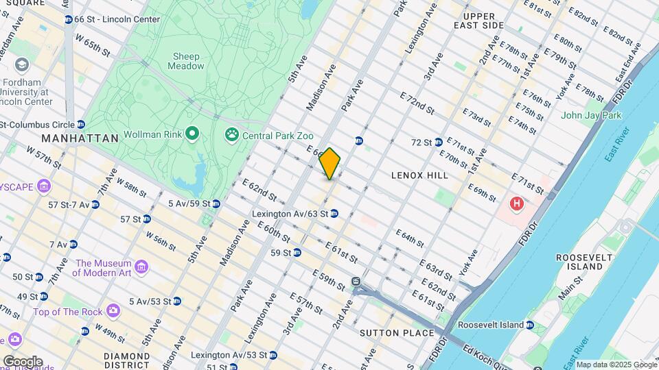858 Lexington Ave Mapa y Detalles de la Ubicación