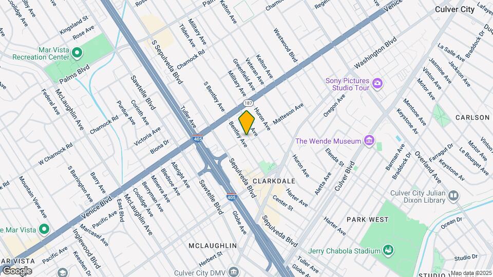 3872 Bentley Ave Map and Location Details