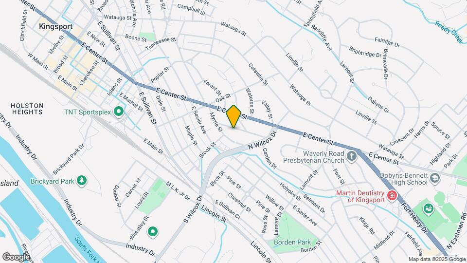 1129 Cherry St Map and Location Details