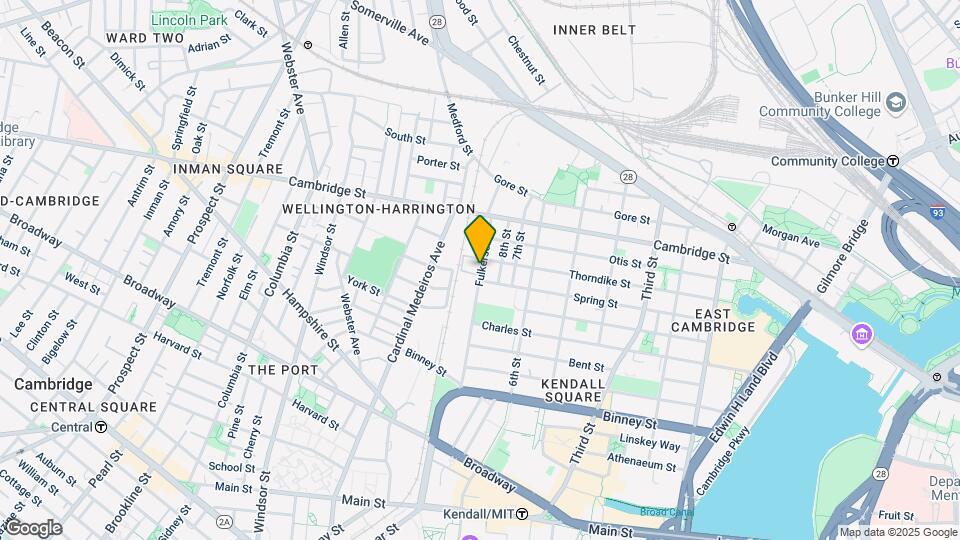65 Fulkerson St, Unit 1 Map and Location Details