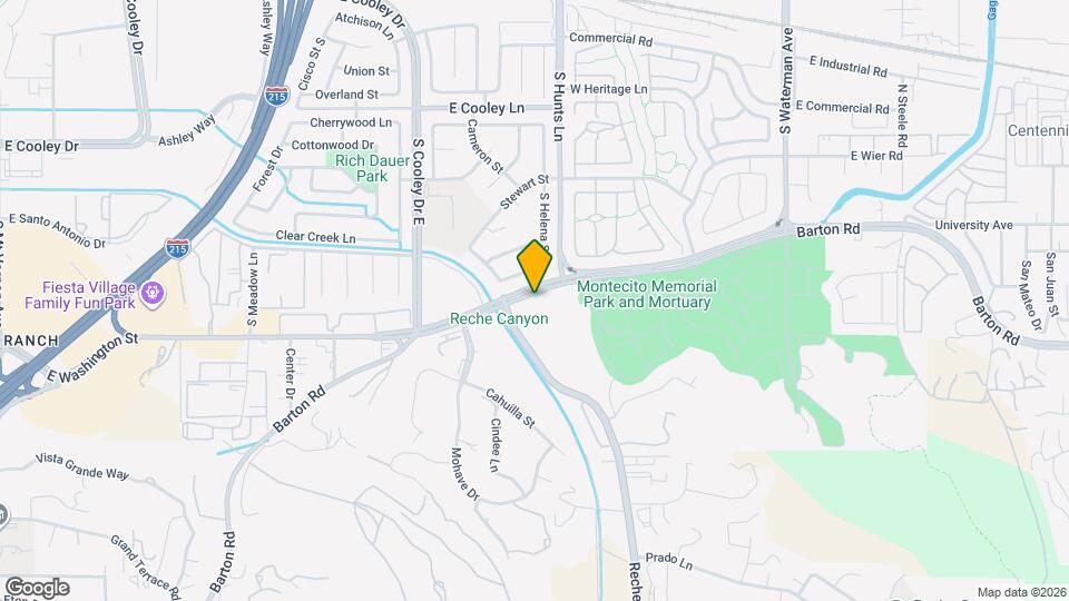 Reche Canyon Apartments Map and Location Details