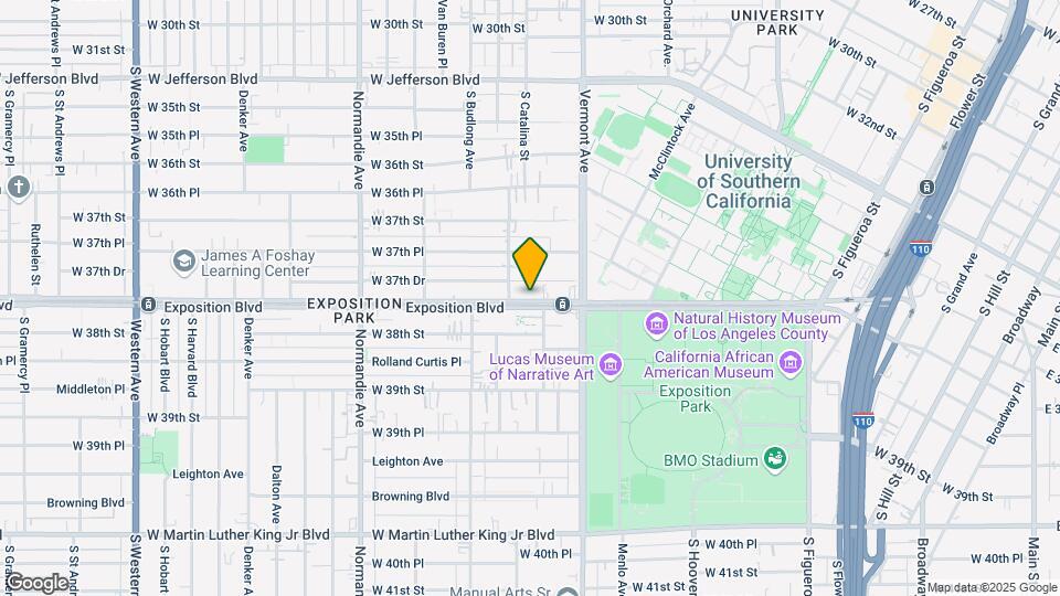 1073 W Exposition Blvd Mapa y Detalles de la Ubicación