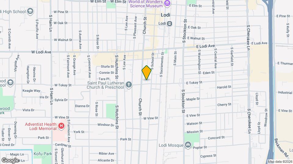 115 W Tokay St, Unit Cottage Map and Location Details