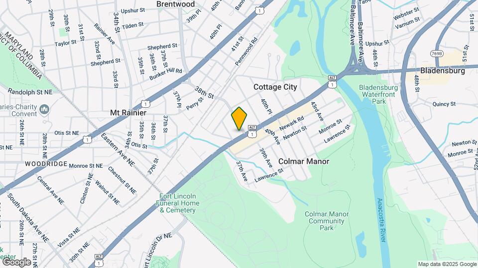 3712 Bladensburg Rd Map and Location Details