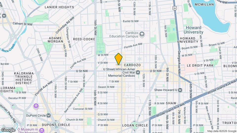 2000 14th St NW Map and Location Details