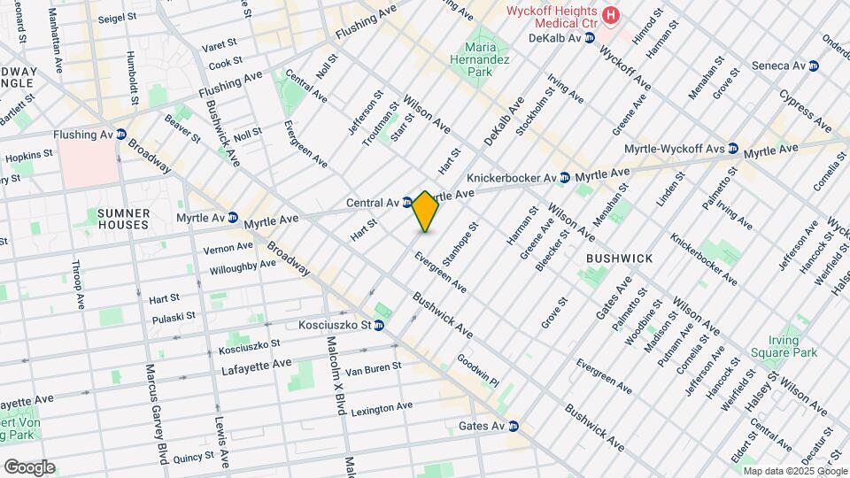 1248 Dekalb Ave Map and Location Details