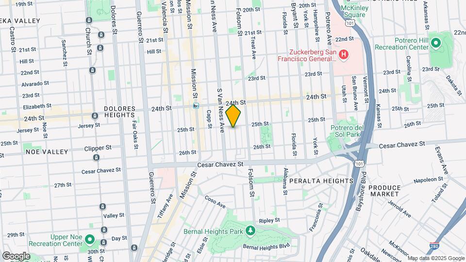 1120 Shotwell St Map and Location Details