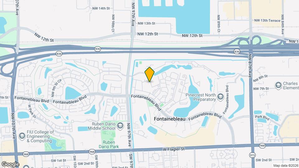 9561 Fontainebleau Blvd Map and Location Details