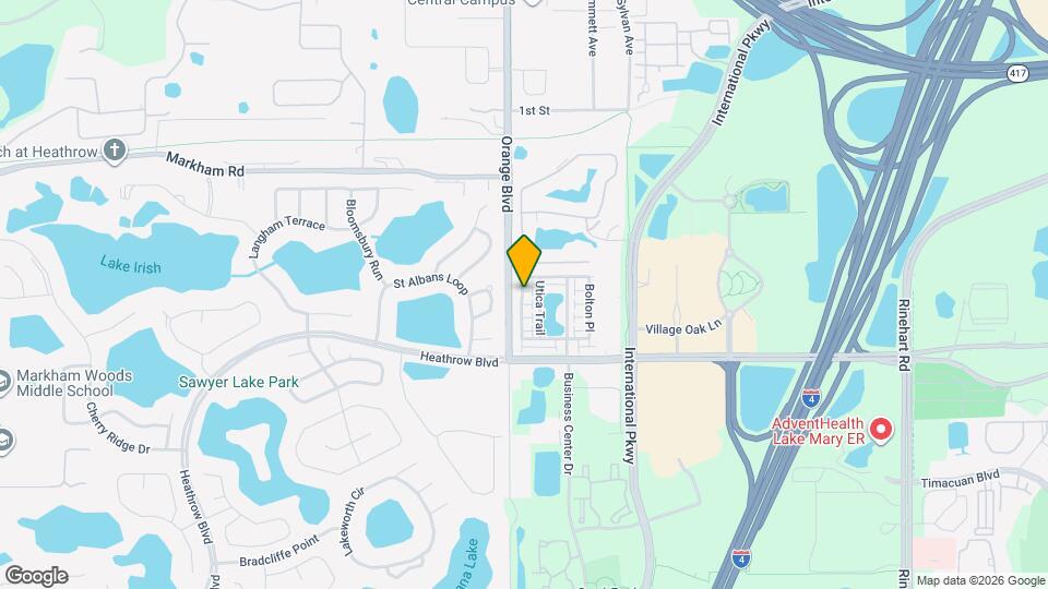 1871 Piedmont Pl Map and Location Details