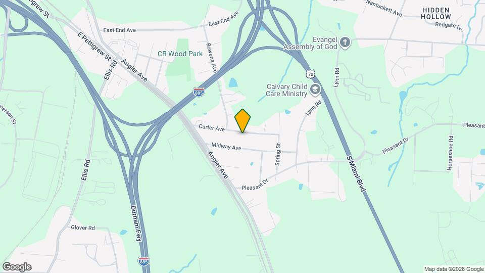 809 Carter Ave Map and Location Details