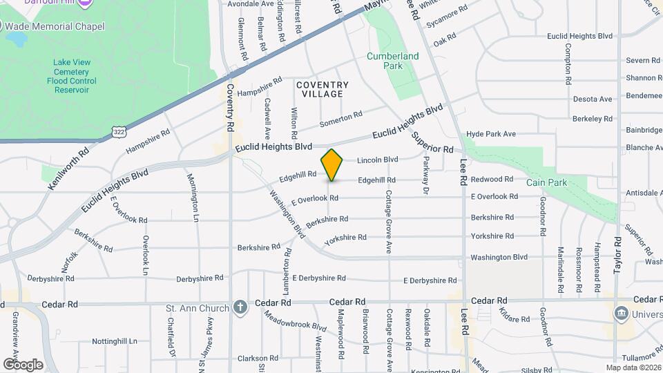 2970 Edgehill Rd Mapa y Detalles de la Ubicación