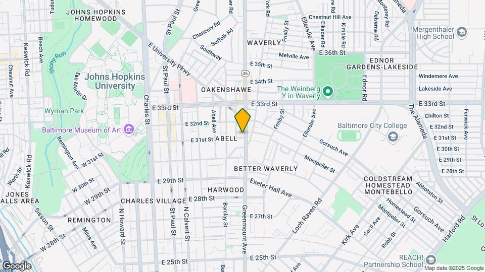 3100 Greenmount Ave Map and Location Details