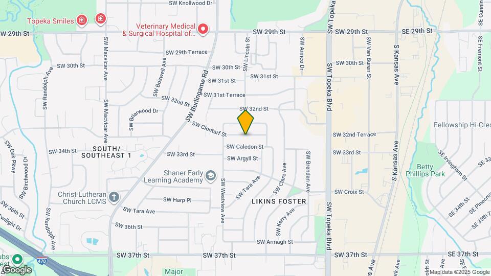 1313 SW Clontarf St Map and Location Details