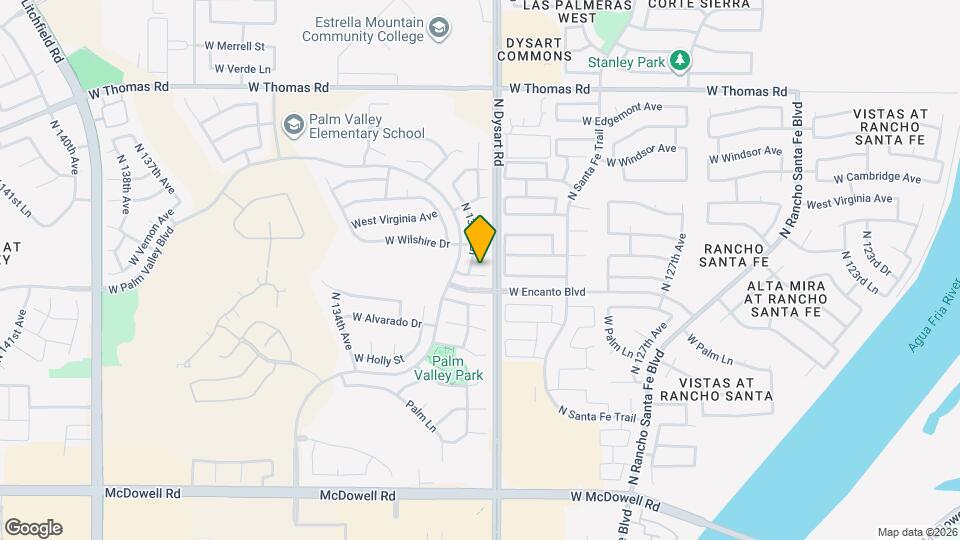 13132 W Sheridan St Map and Location Details