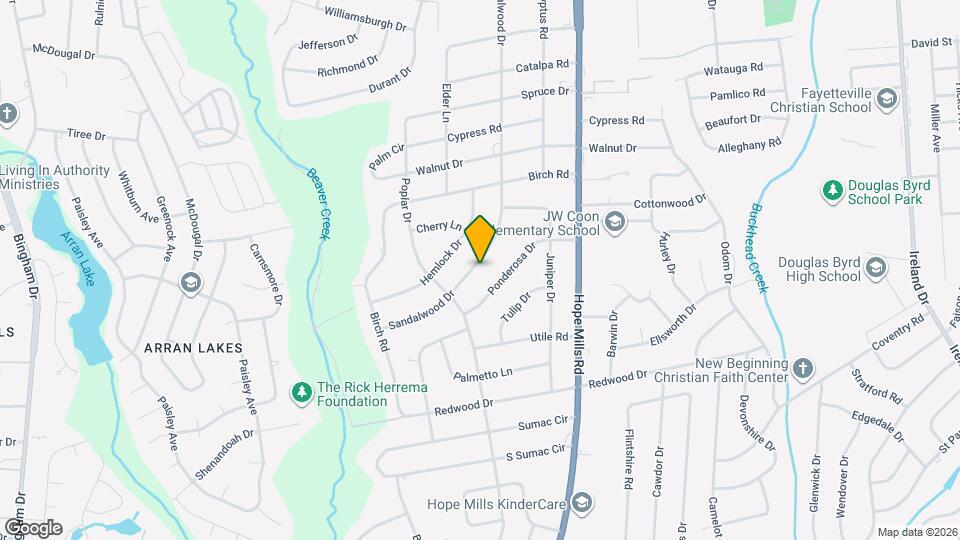 909 Sandalwood Dr Map and Location Details