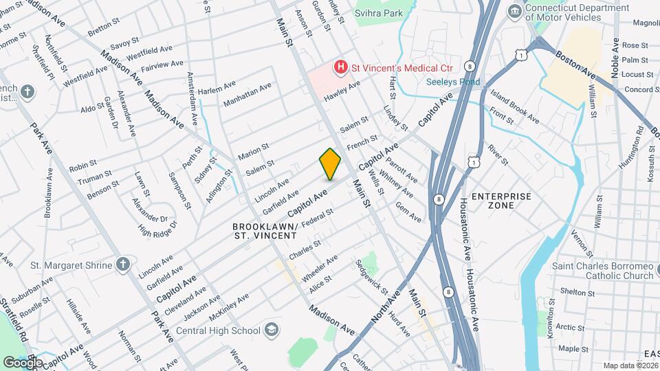 582 Capitol Ave Map and Location Details