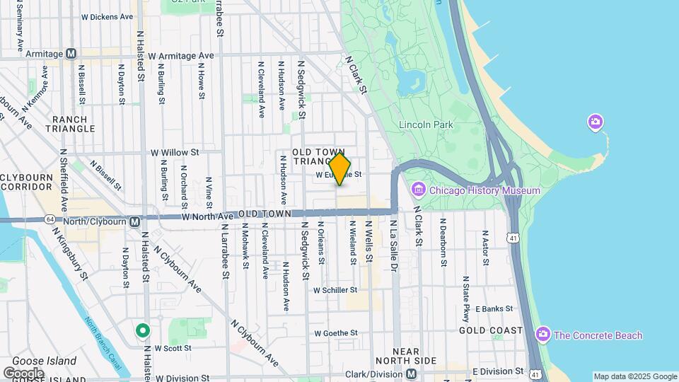1633 N North Park Ave Map and Location Details
