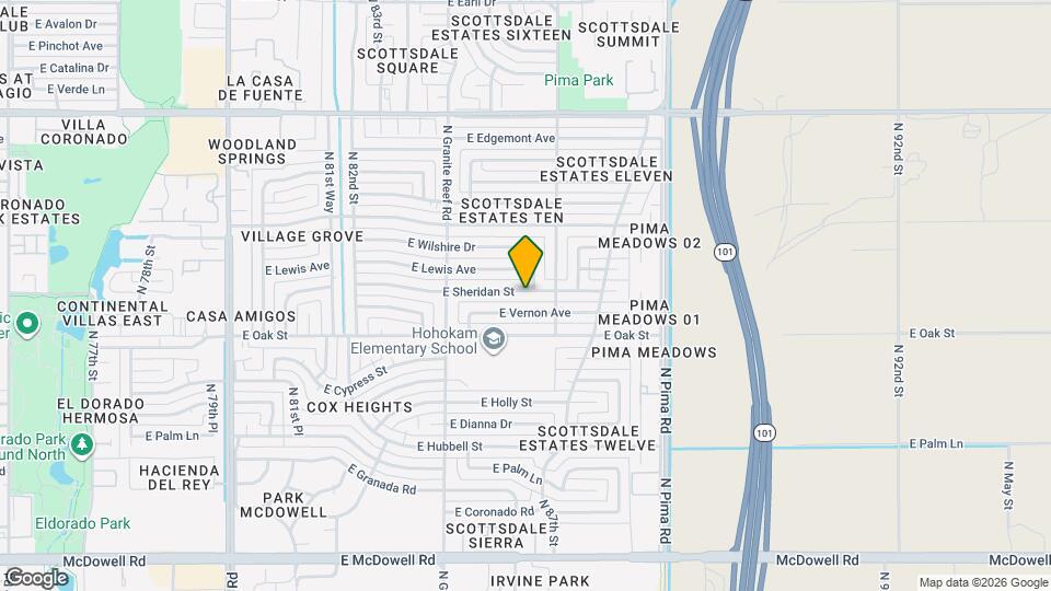 8519 E Sheridan St Map and Location Details