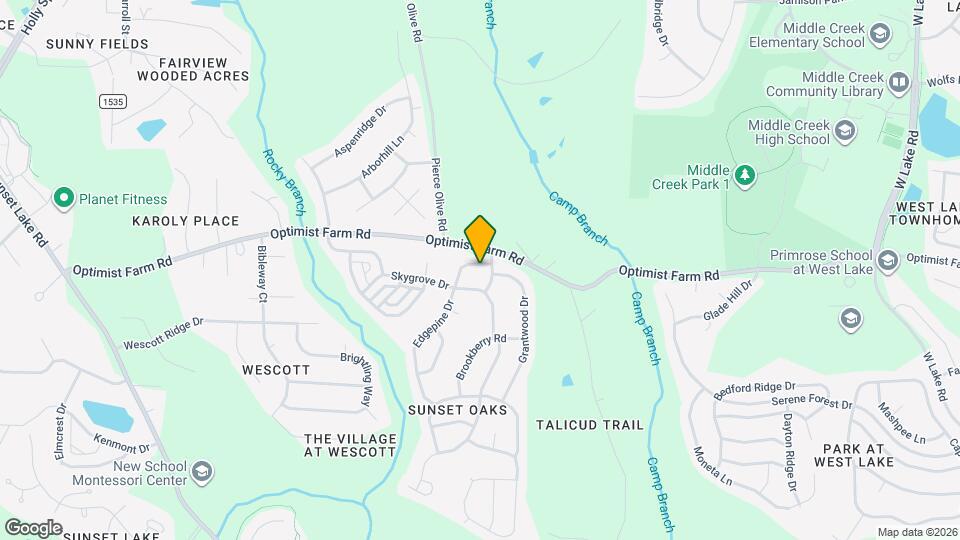 105 Edgepine Dr Map and Location Details