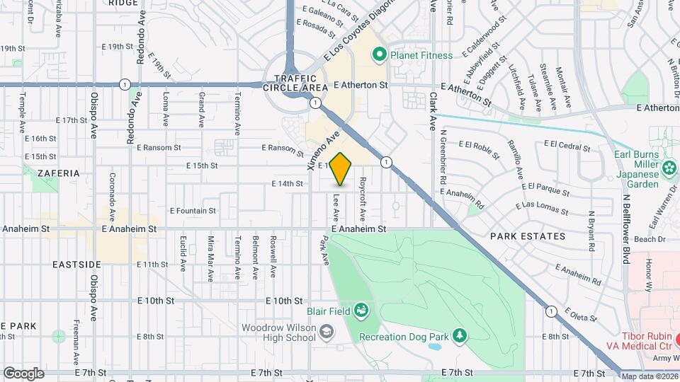 4553 E 14th St Map and Location Details