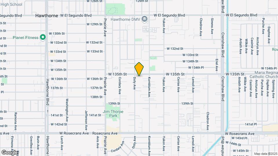 13514 Doty Ave Map and Location Details